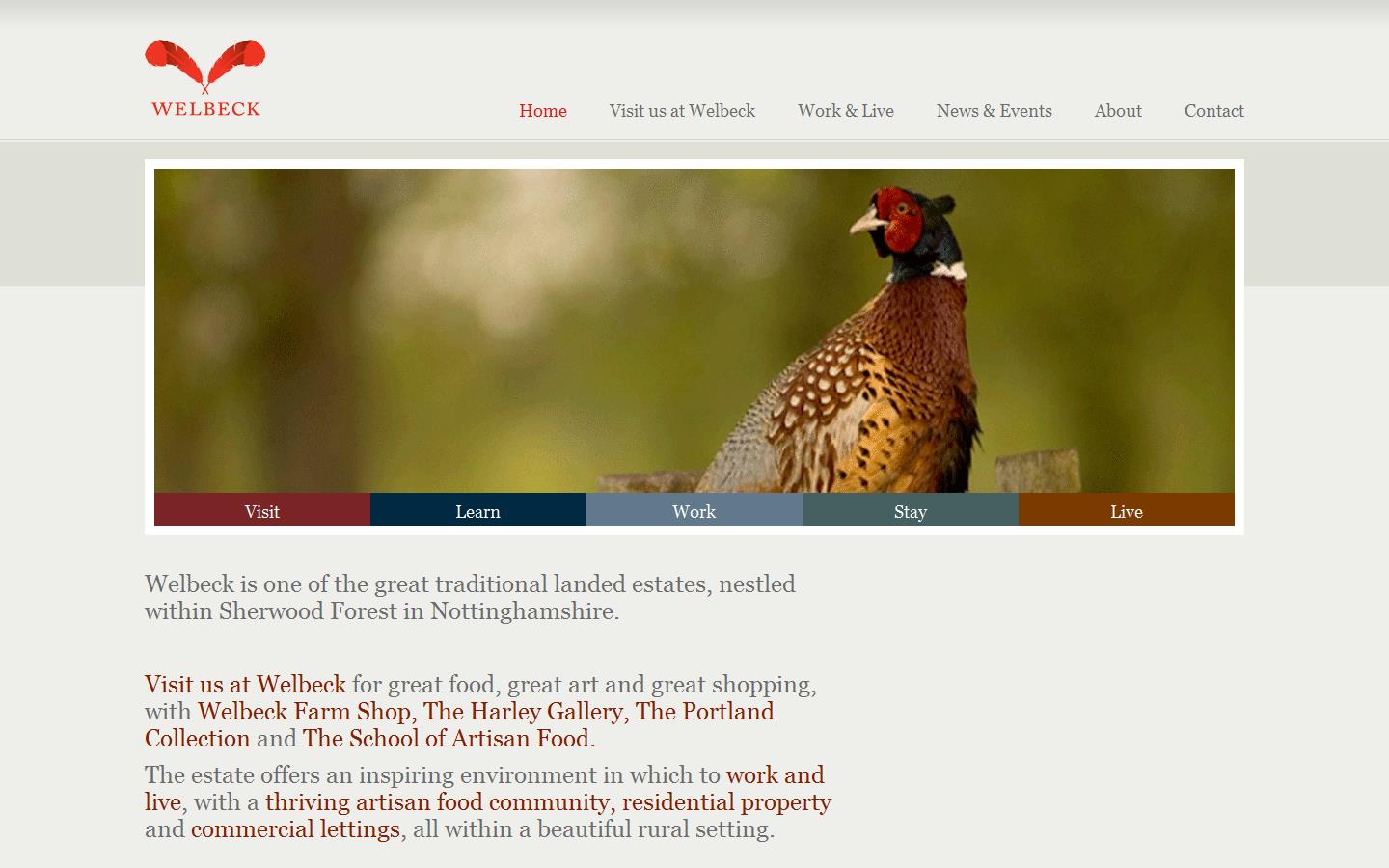 Welbeck Estate Company Ltd Website