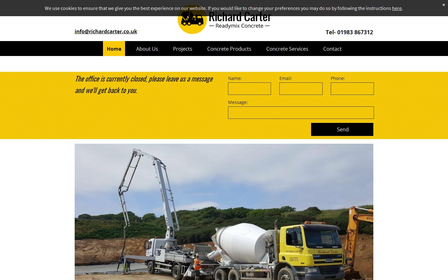 Richard Carter Readymix Website