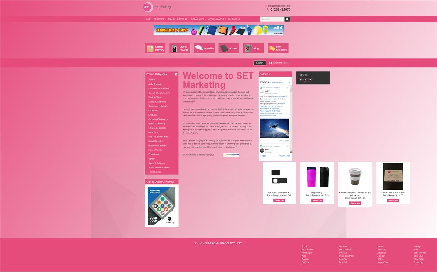 SET Marketing Website