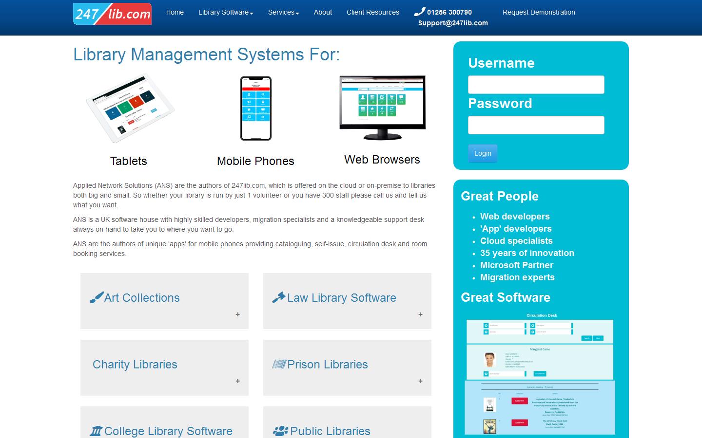 Applied Network Solutions Website