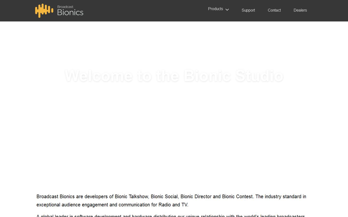 Broadcast Bionics Website