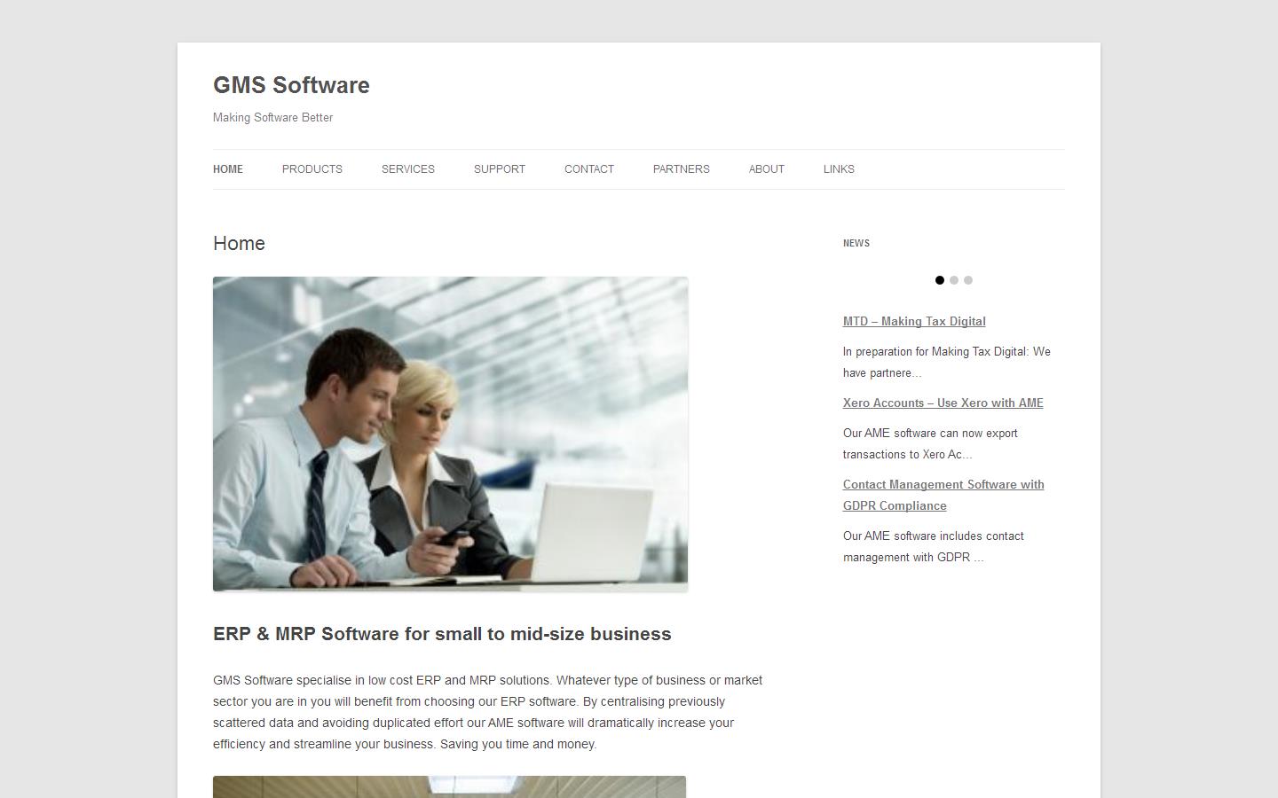 G M S Software Website