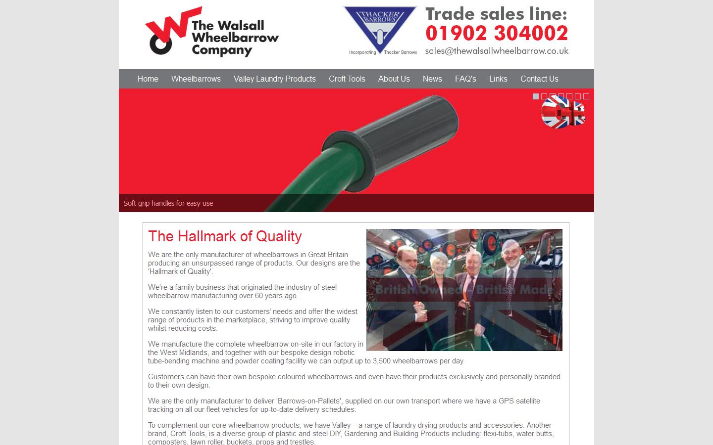 The Walsall Wheelbarrow Company Website