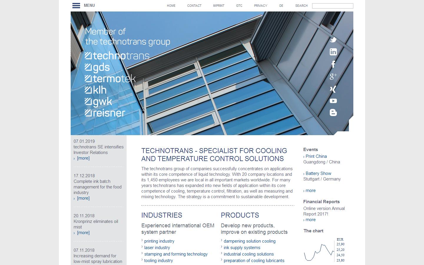 Technotrans Graphics Ltd Website