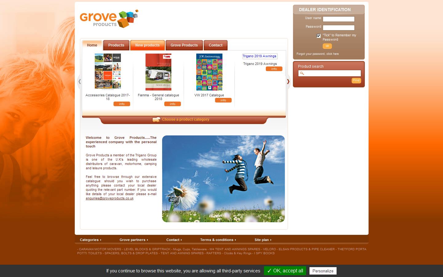 Grove Products Website