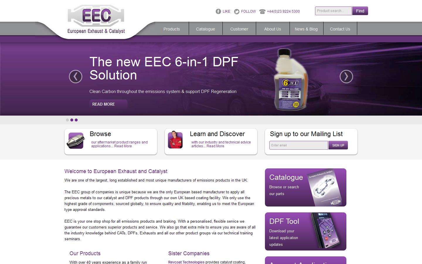 European Exhaust & Catalyst Website