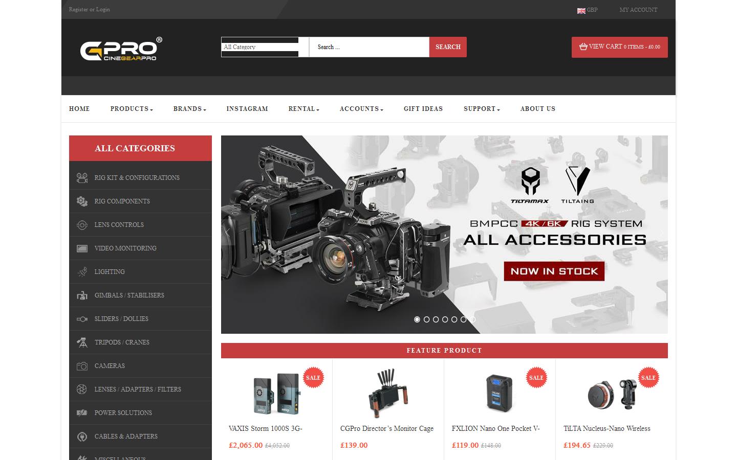 Cinegearpro Ltd Website