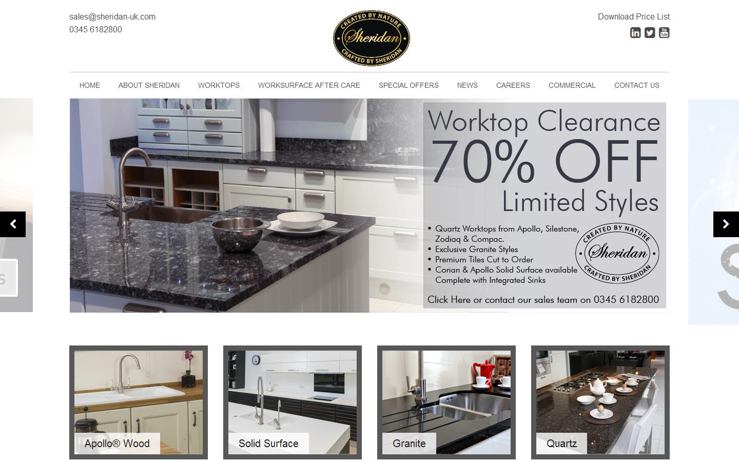 Sheridans Fabrications Ltd Website