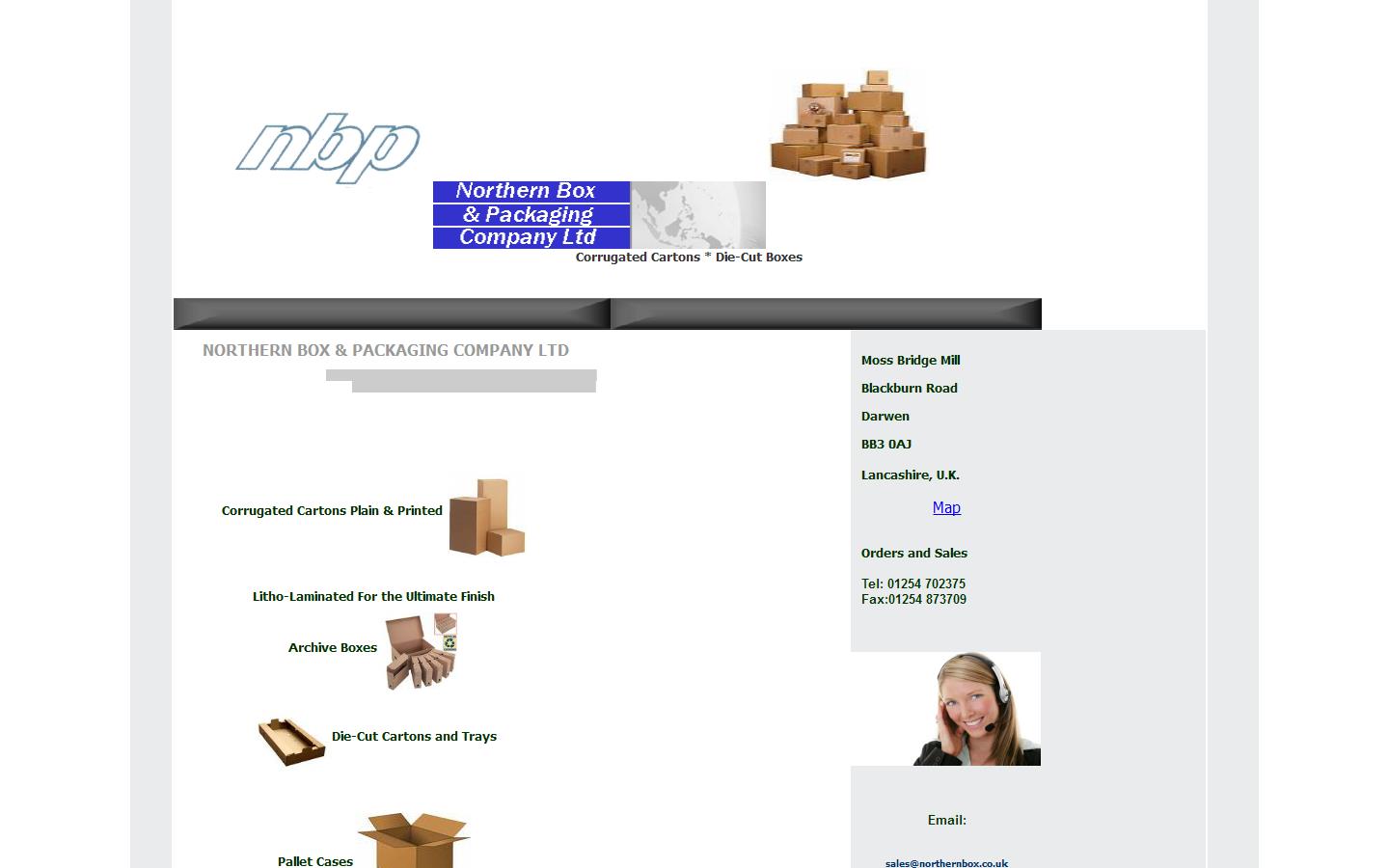 Northern Box & Packaging Co. Ltd Website