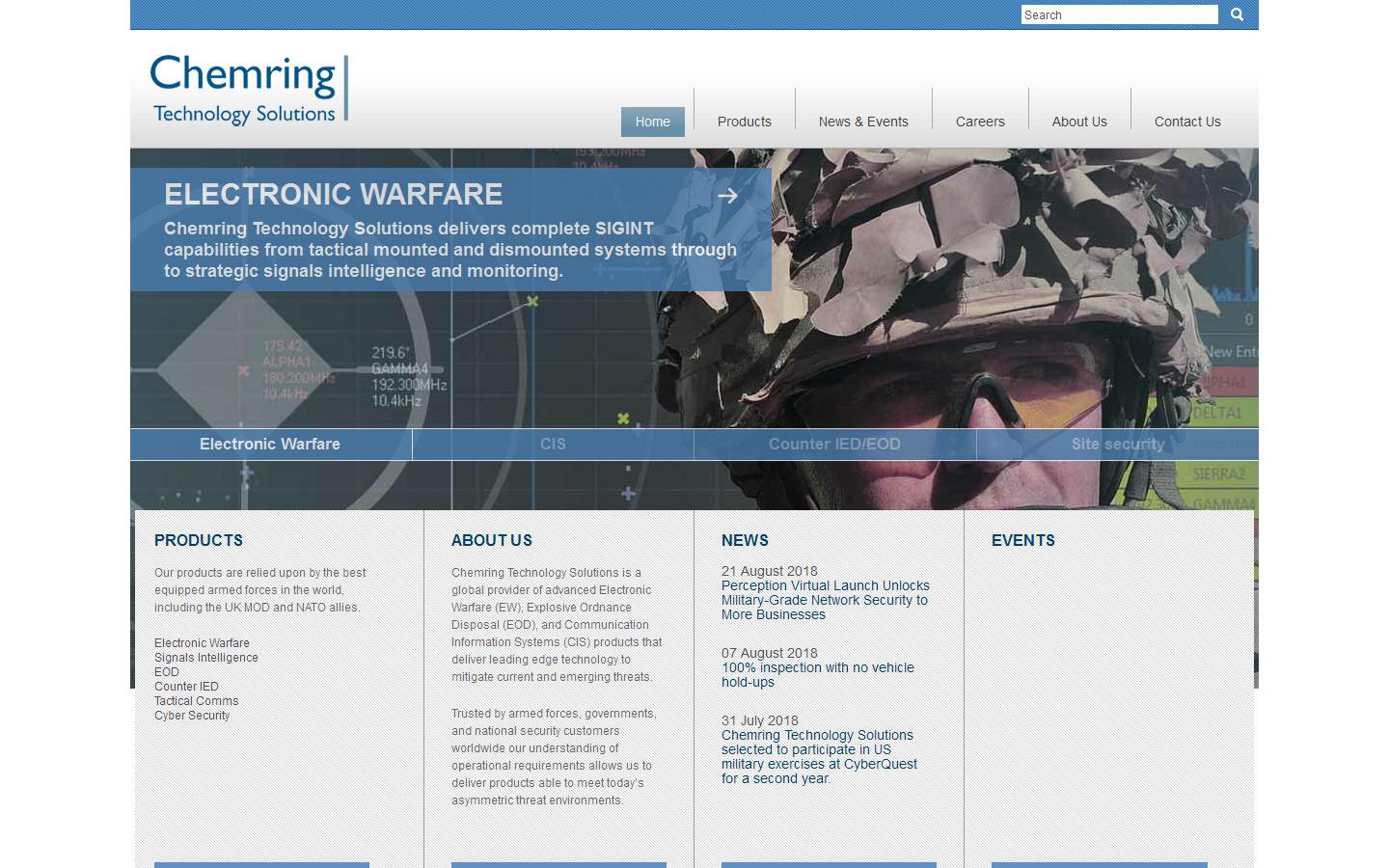 Chemring Technology Solutions Website