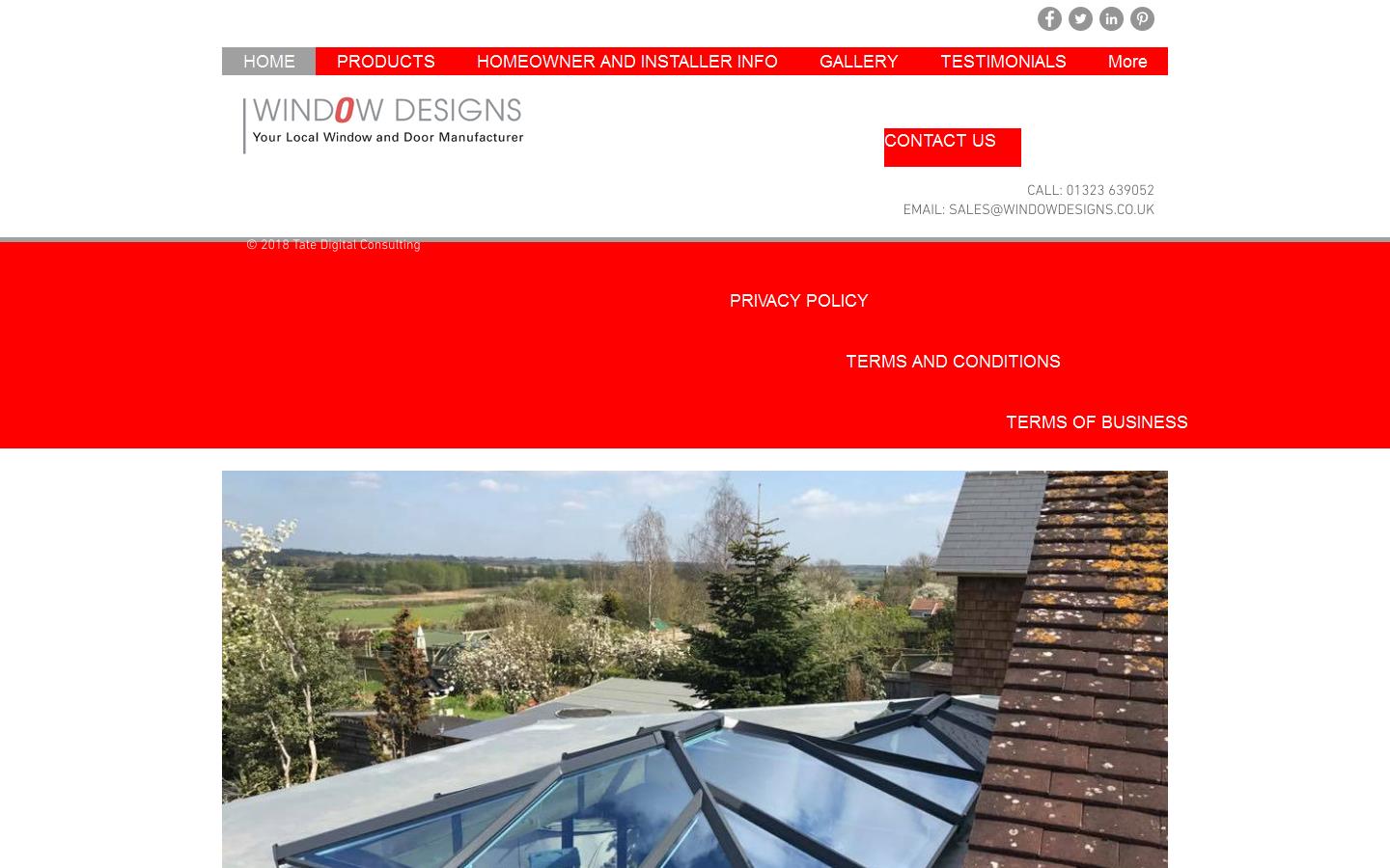 Window Designs Ltd Website