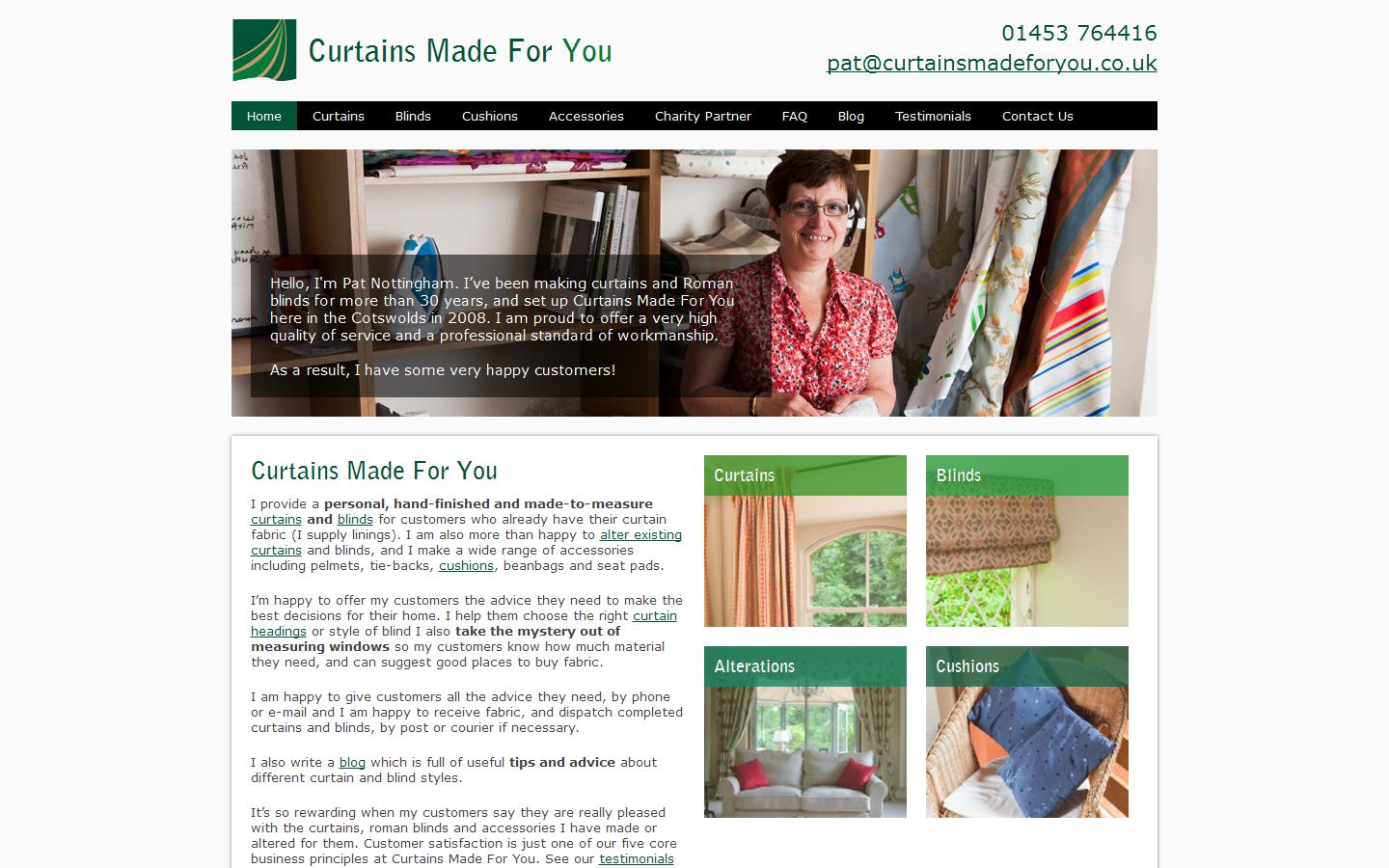 Curtains Made For You Website