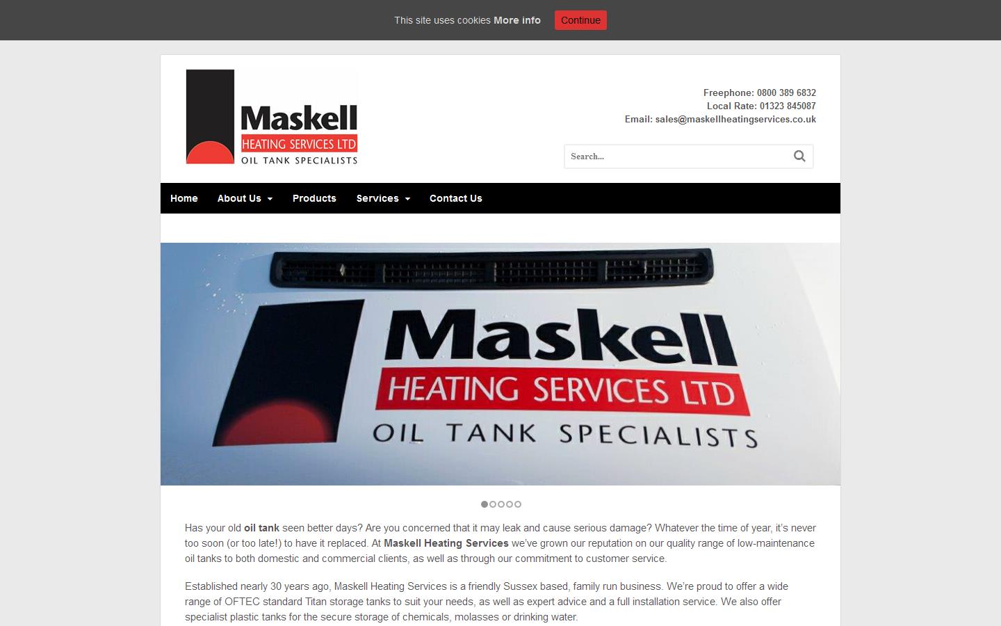 Maskell Heating Services Ltd Website