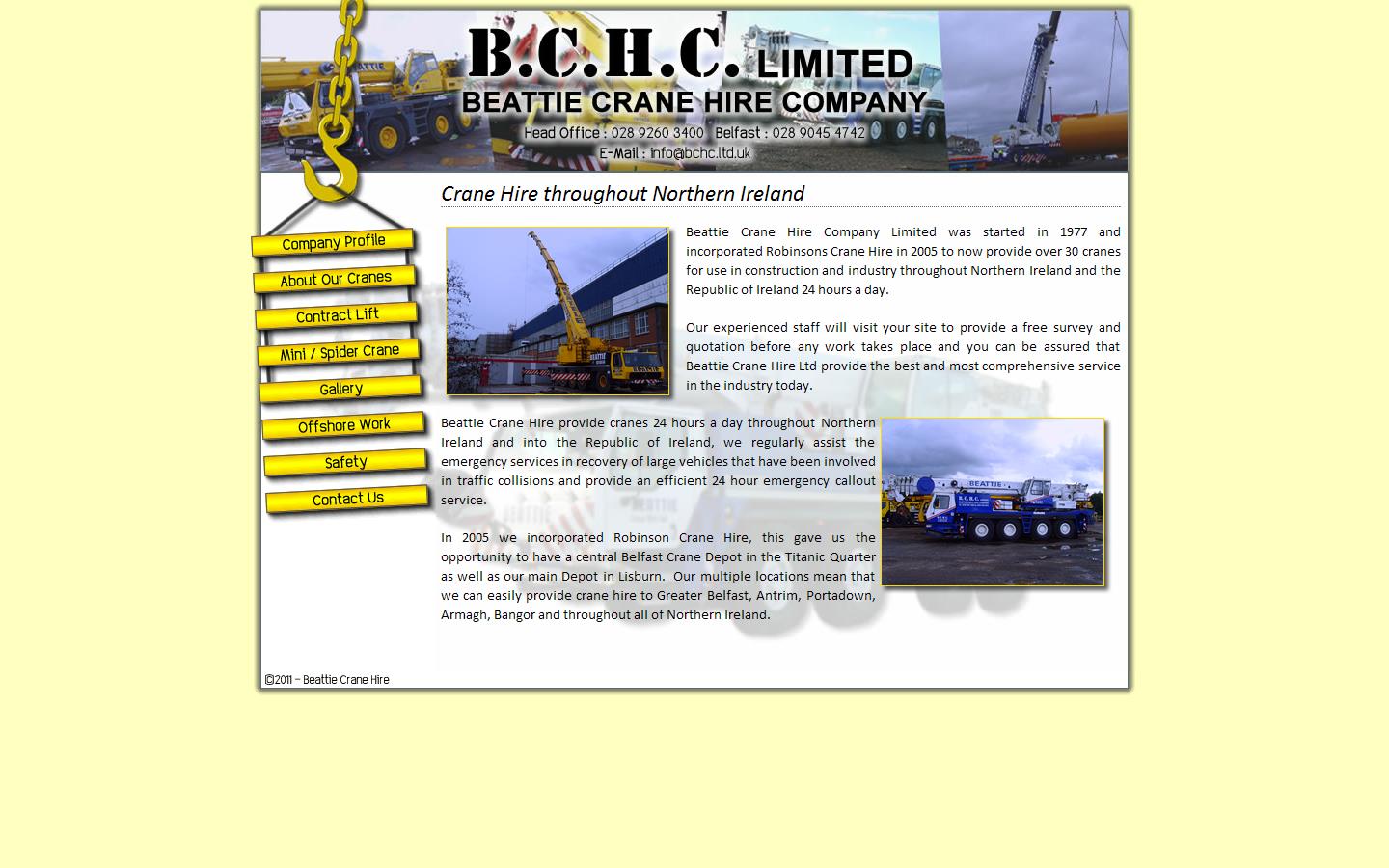 B C H C Ltd Website