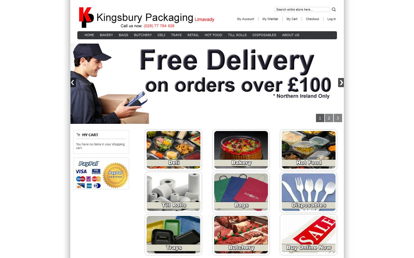 Kingsbury Packaging Website