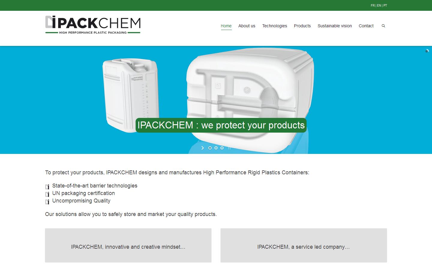 Ipackchem Website