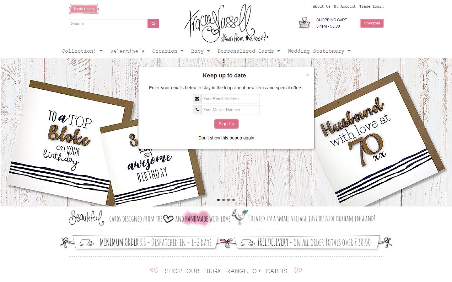 Tracey Russells Design Ltd Website