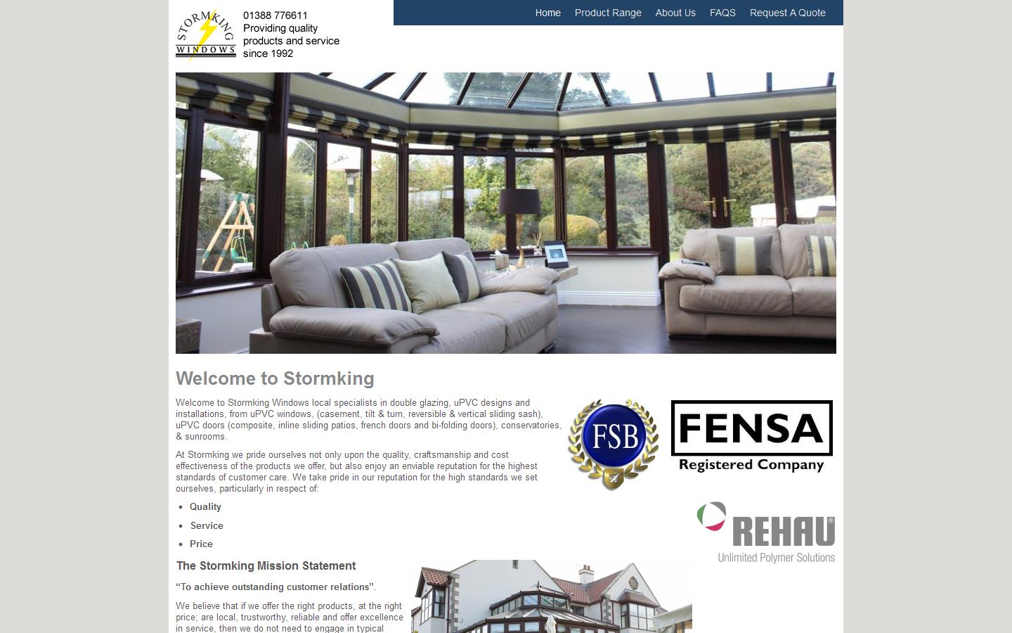 Stormking Windows Website