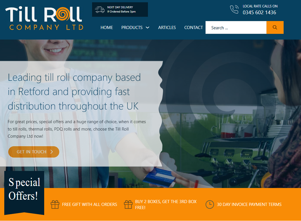 The Till Roll Co. Ltd Website