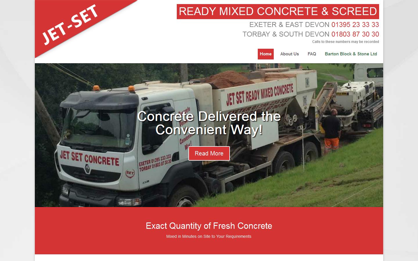 Jet Set Concrete Website