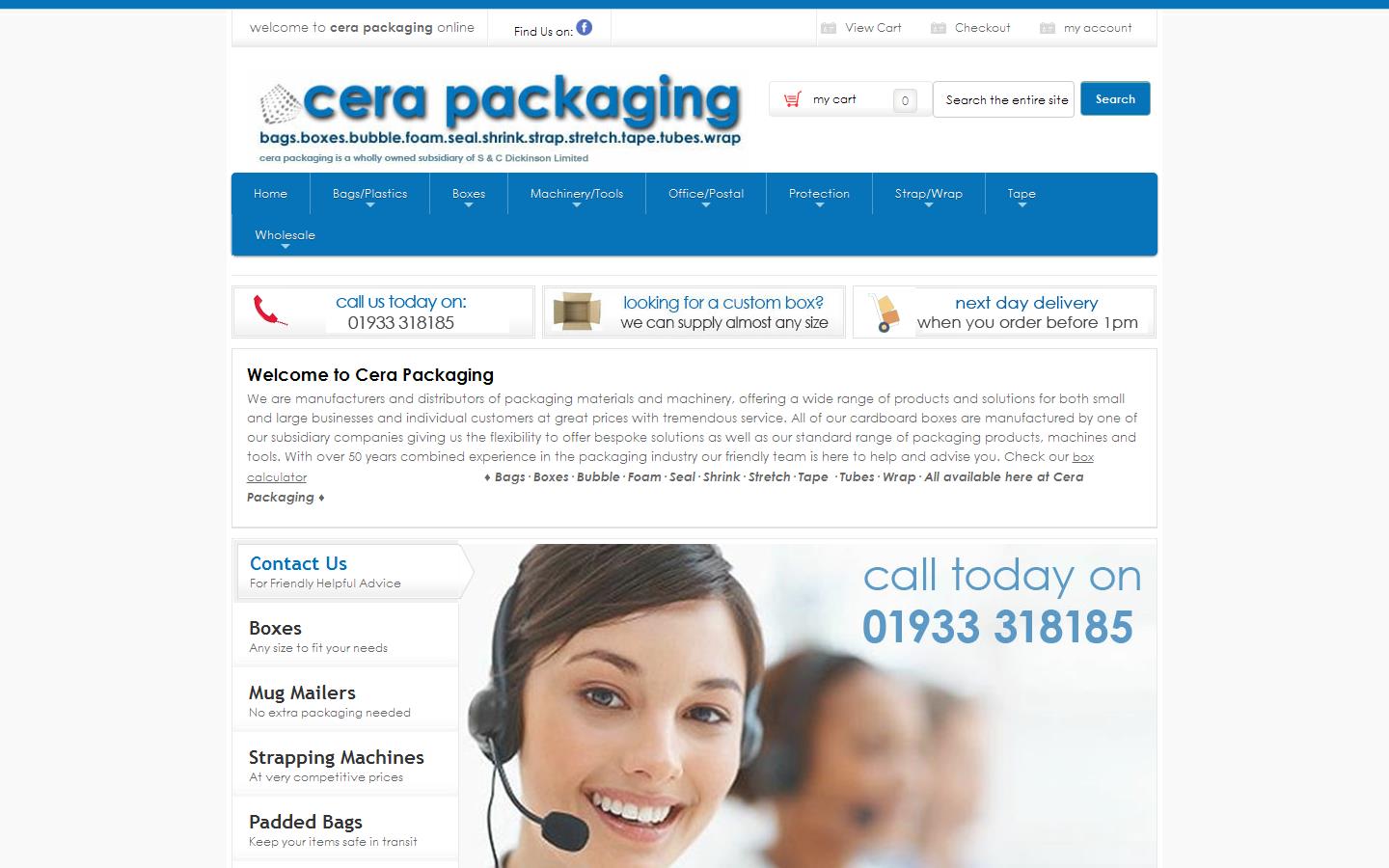 Cera Packaging Website
