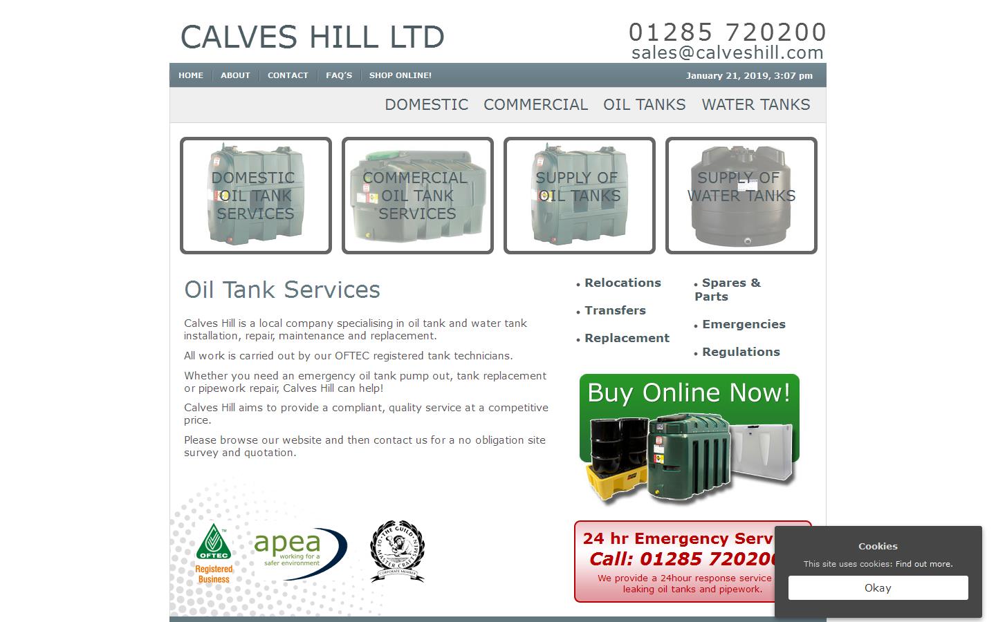 Calves Hill Ltd Website