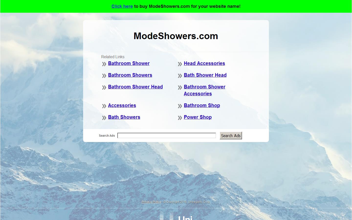 Mode Showers & Taps Website
