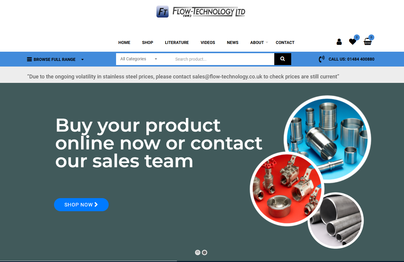 Flow Technology Ltd Website