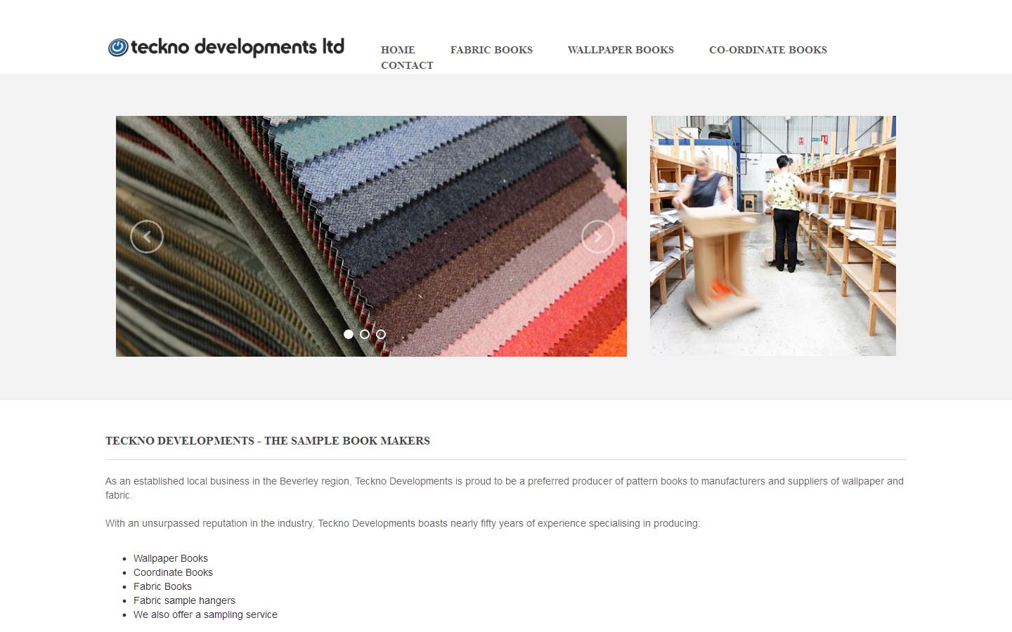 Teckno Developments Ltd Website