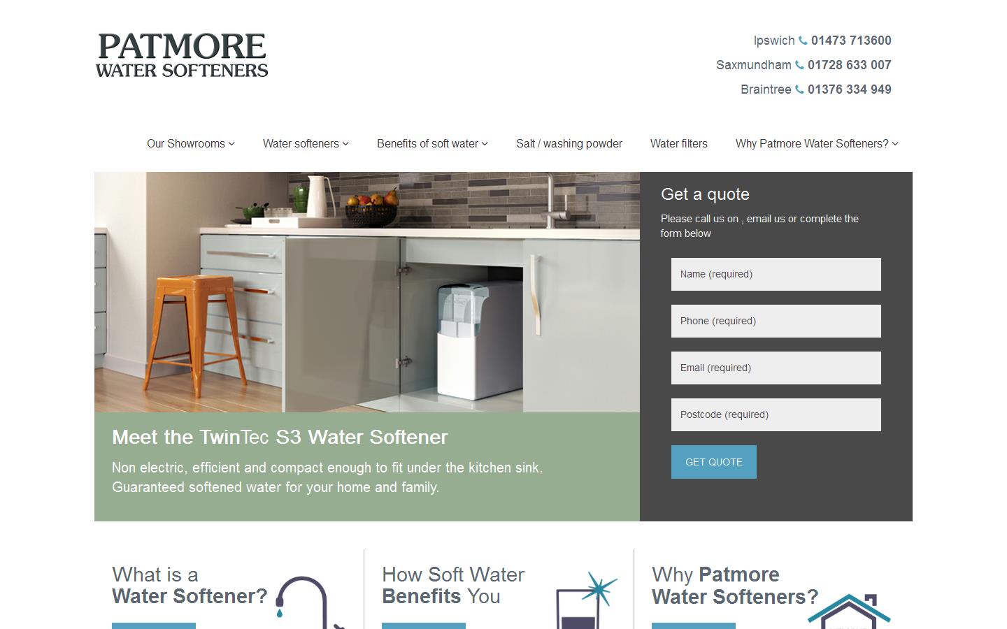 Patmore Water Softeners Website