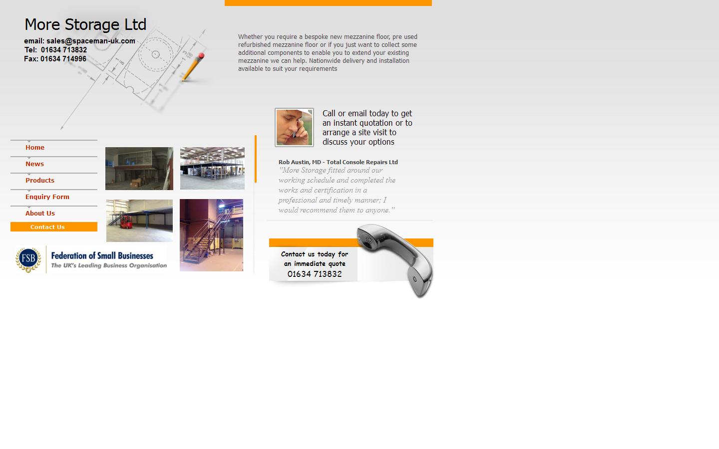 More Storage Ltd Website