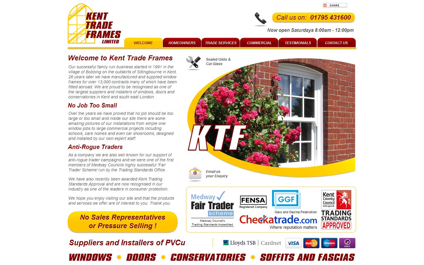 Kent Trade Frames Ltd Website