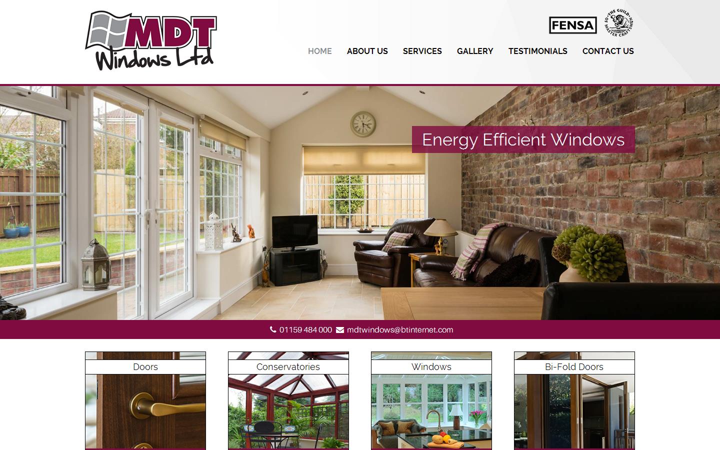 M D T Windows Ltd Website