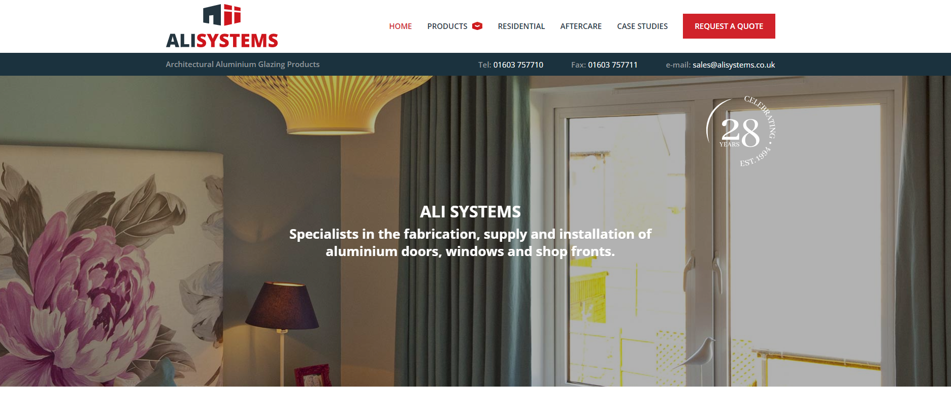 Ali Systems Ltd Website