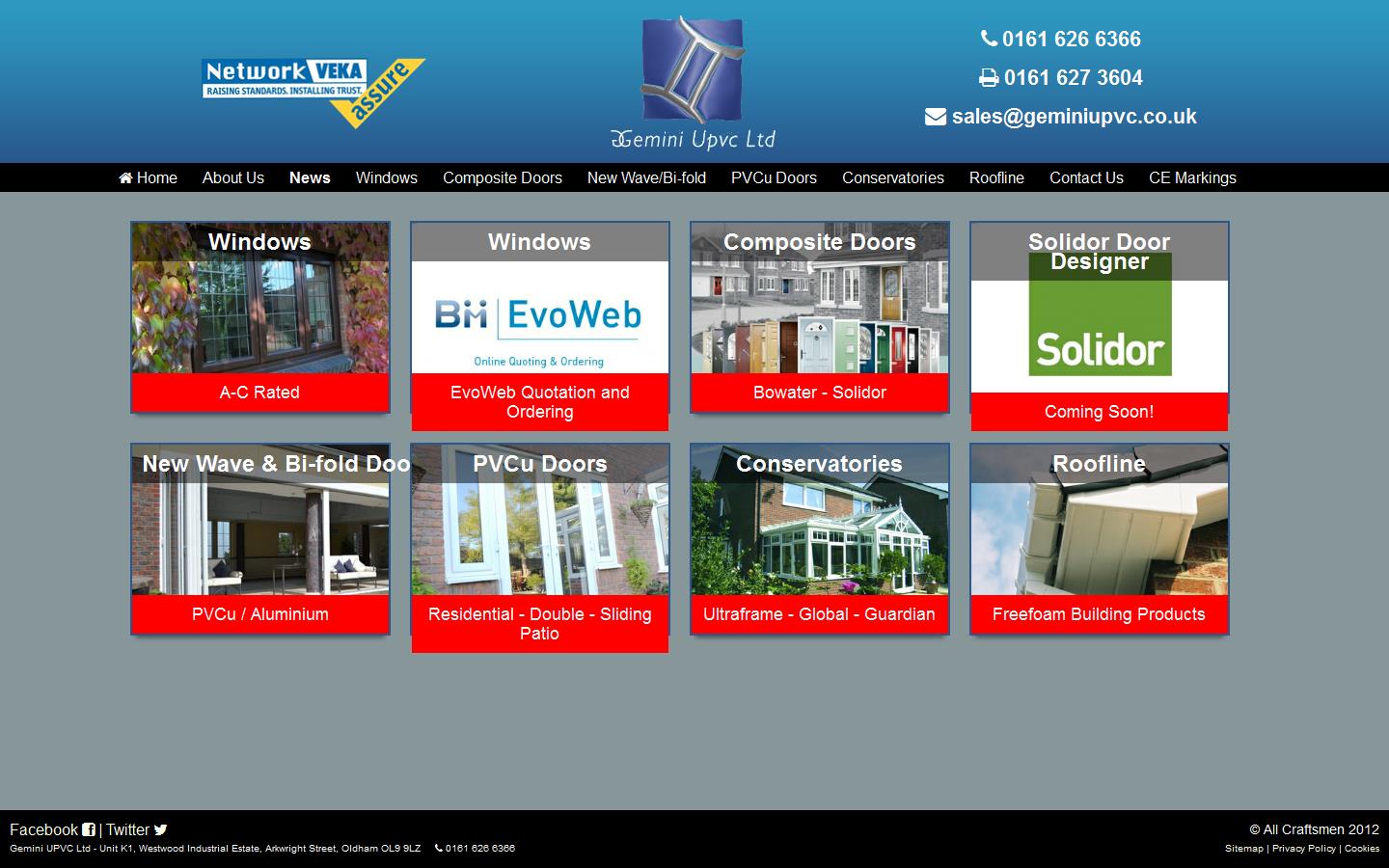 Gemini U P V C Ltd Website