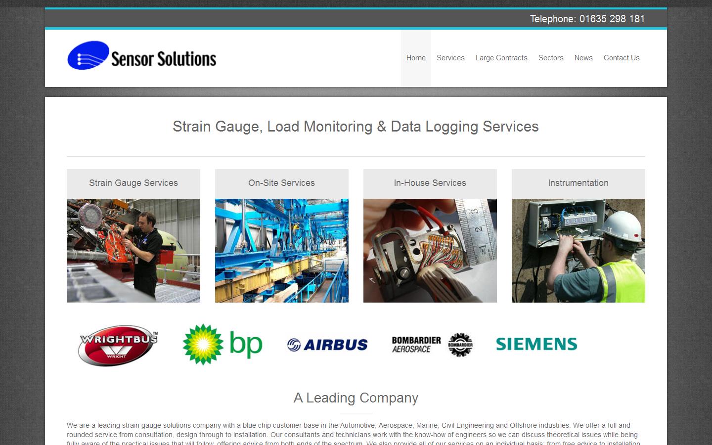Sensor Solutions Website