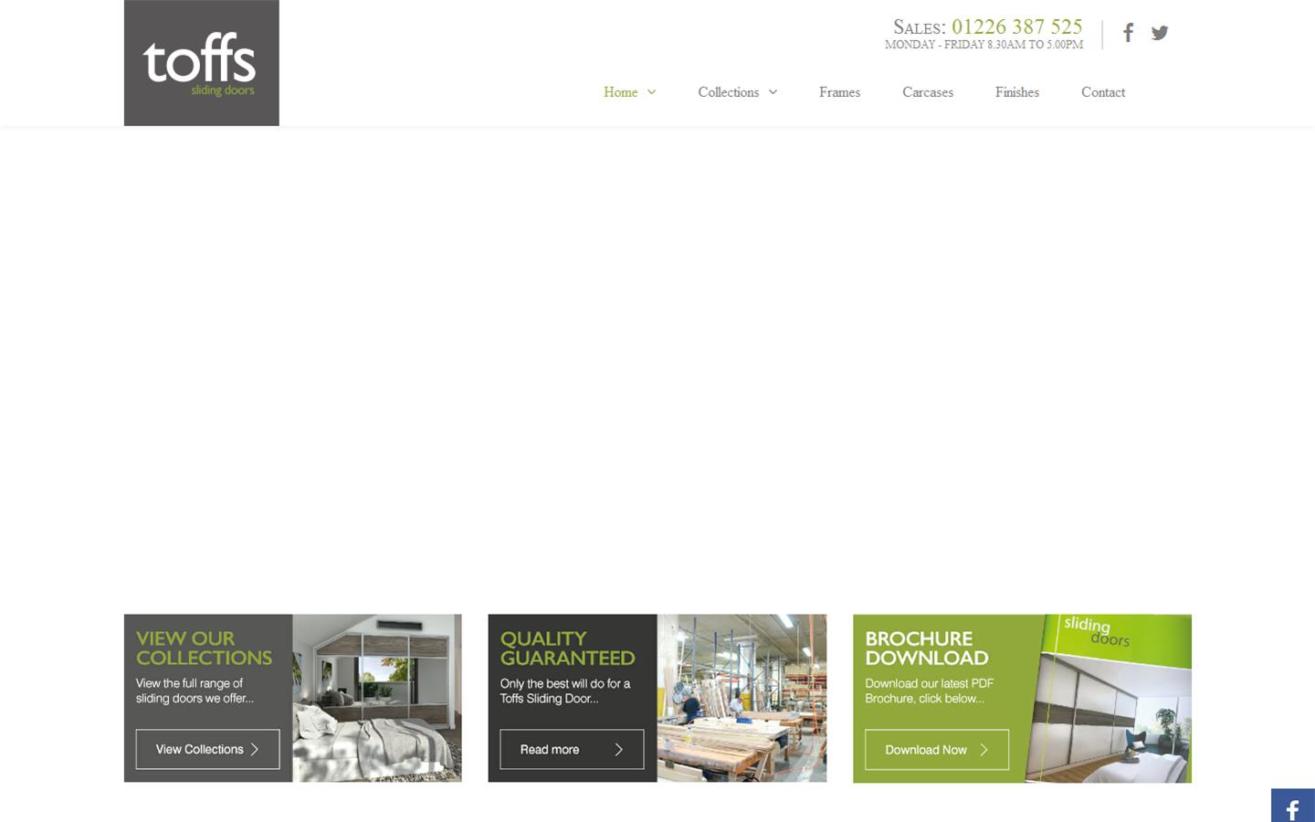 Toffs Sliding Doors Ltd Website