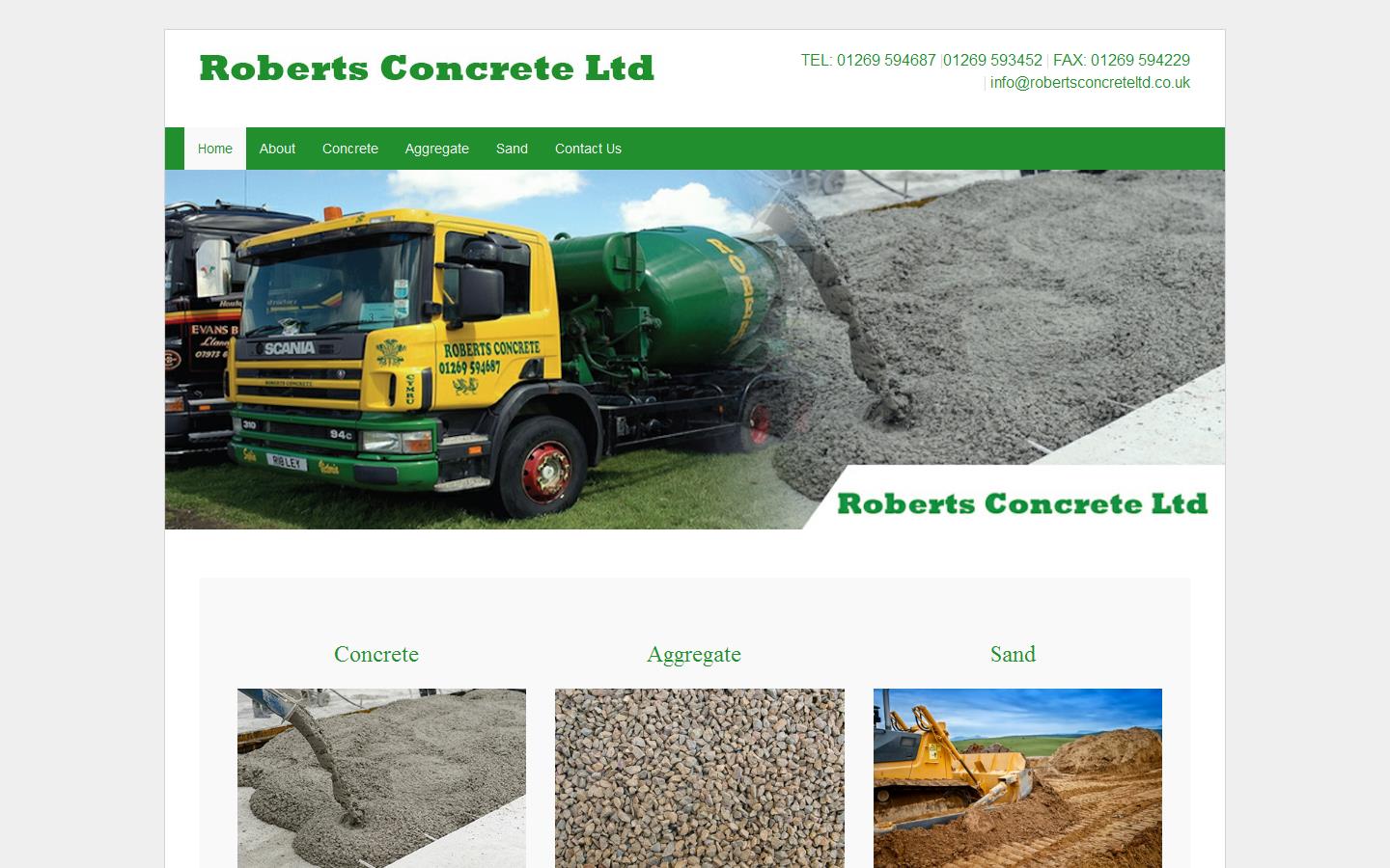 Roberts Concrete Website