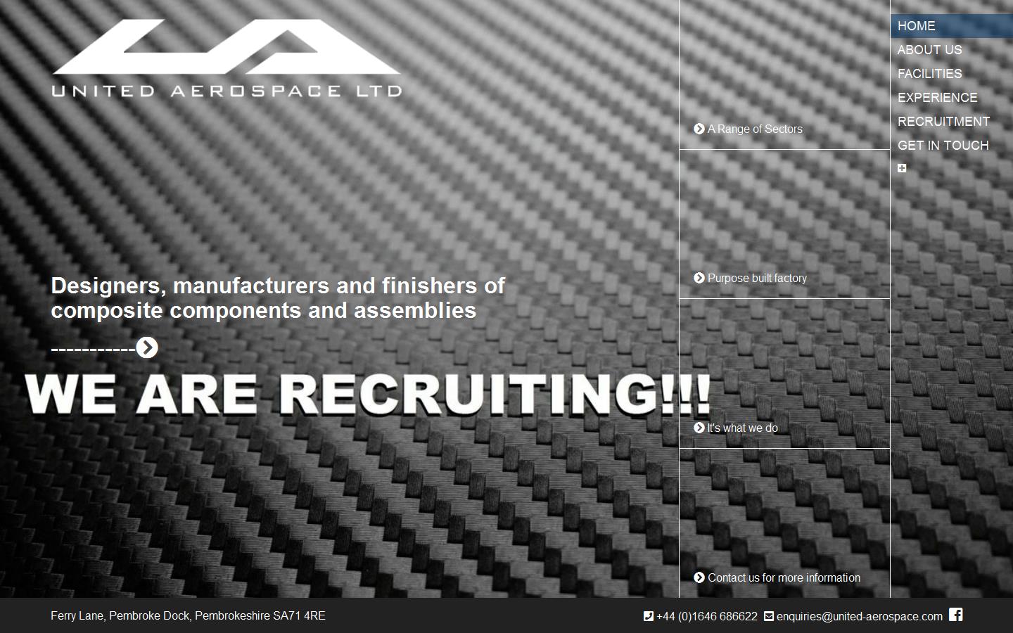 United Aerospace Ltd Website