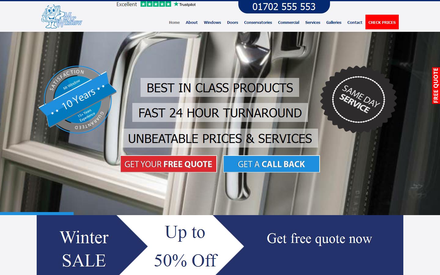 Mr Window Website