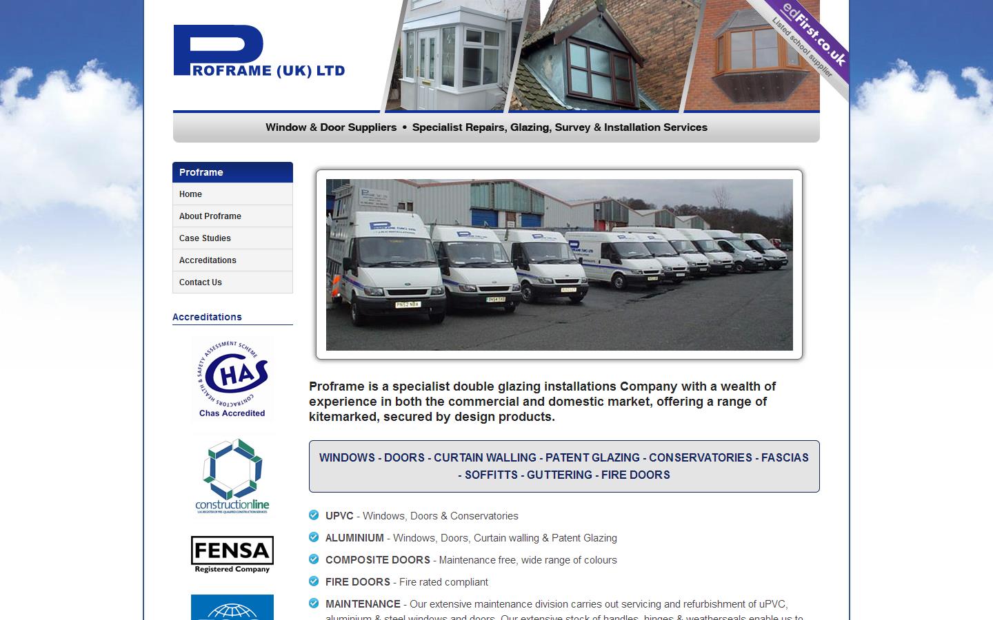 Proframe UK Ltd Website