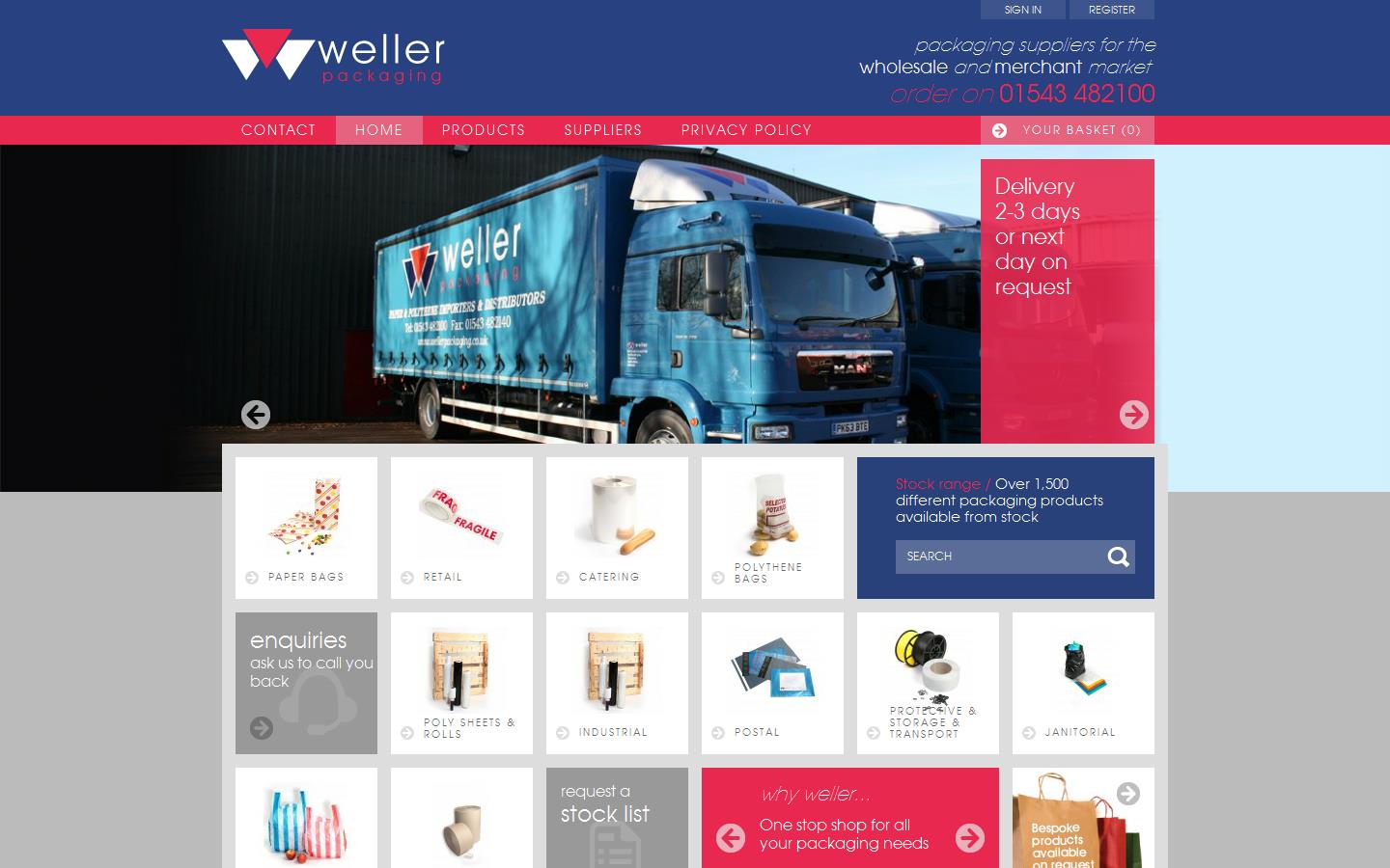Weller Packaging Website