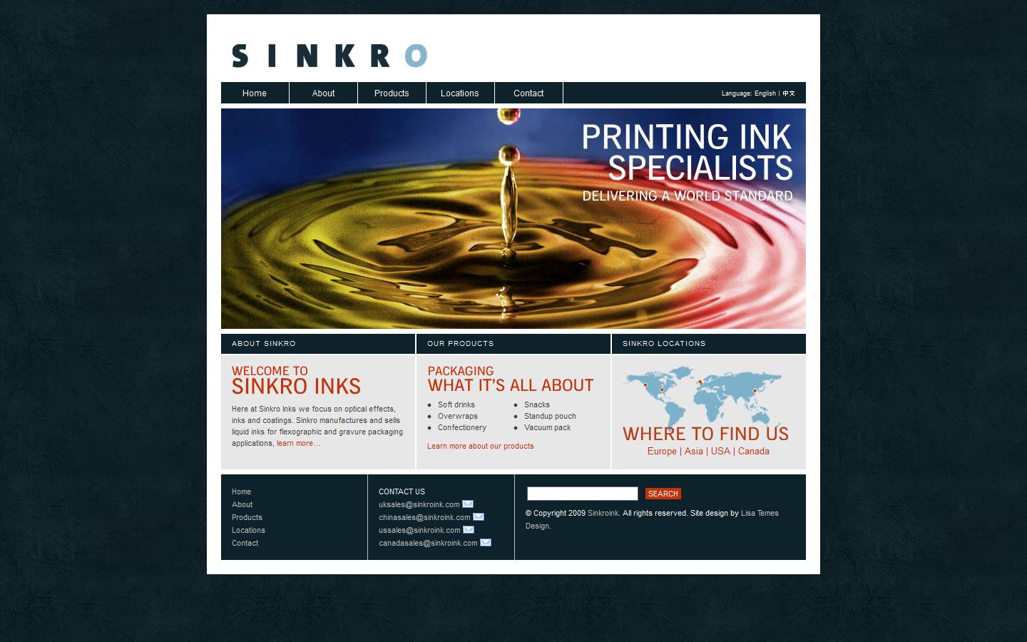 Sinkro UK Ltd Website