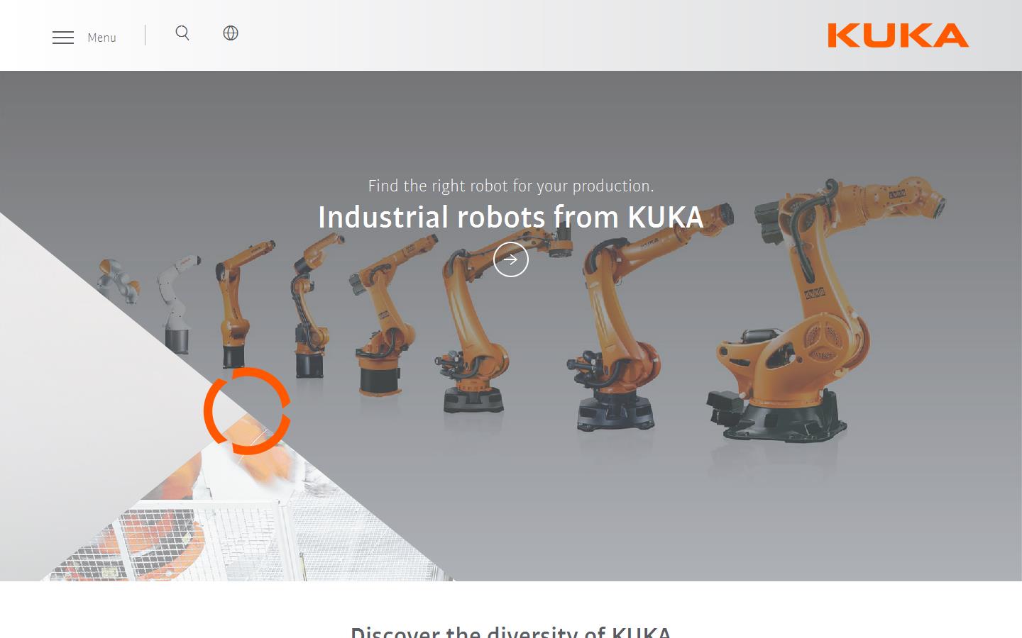 Kuka Robotics Website