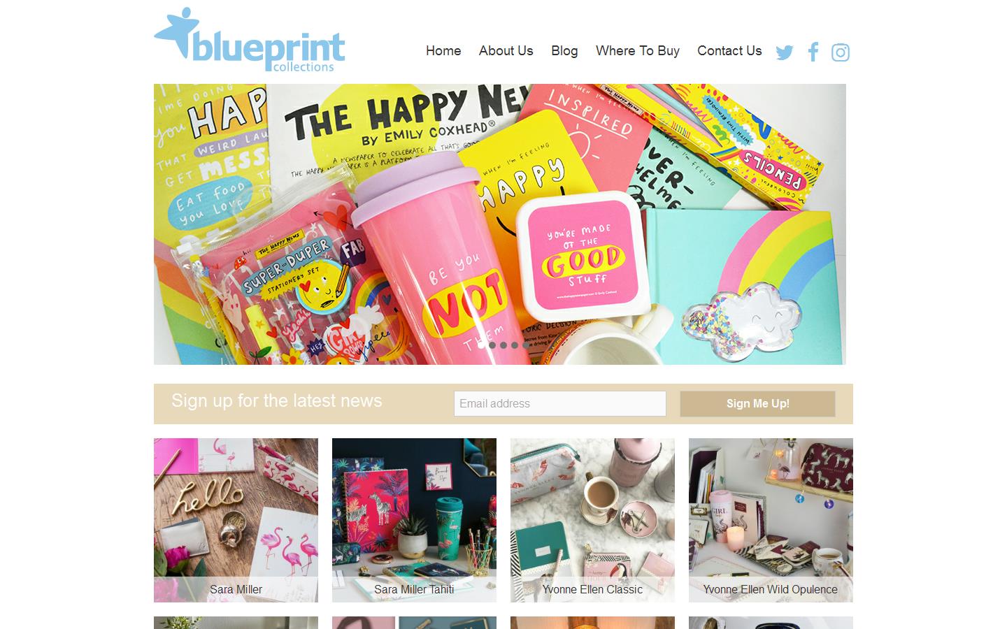 Blue Print Collections Ltd Website