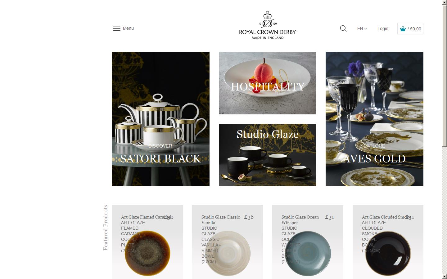 Royal Crown Derby Website