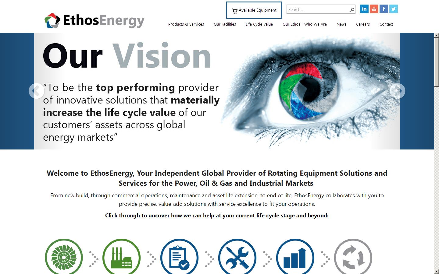 Ethos Energy Website