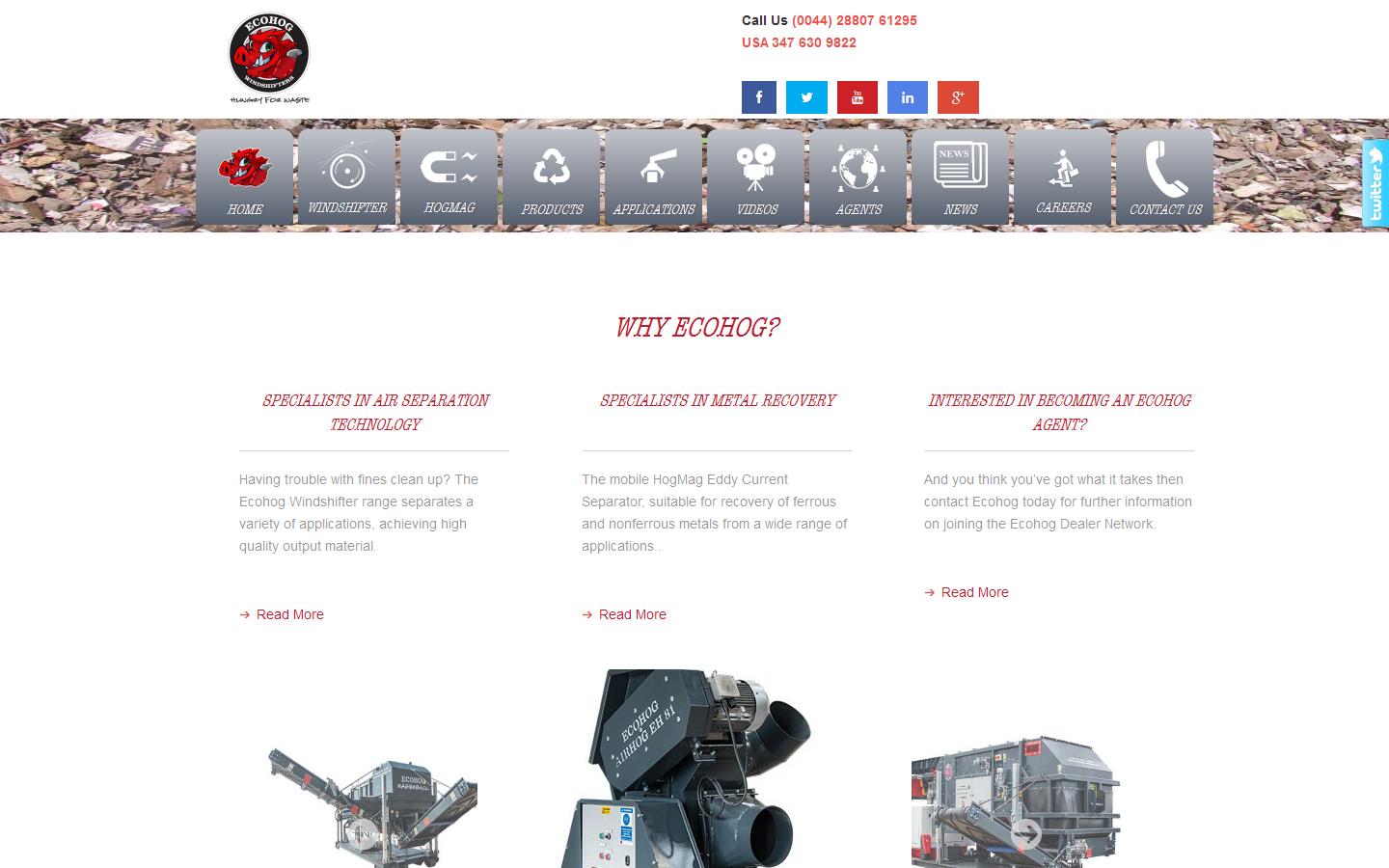 Ecohog Ltd Website