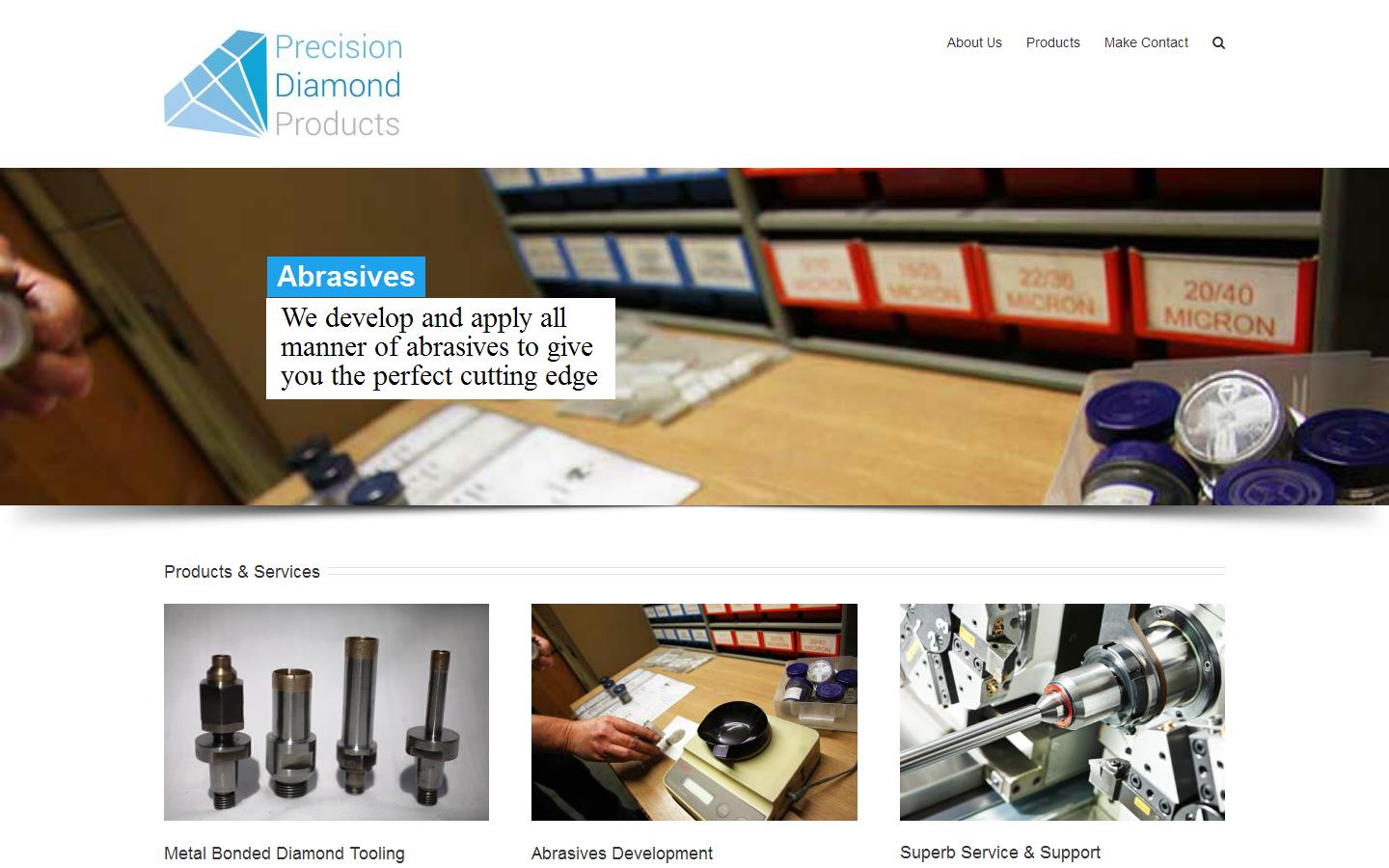 Precision Diamond Products Ltd Website