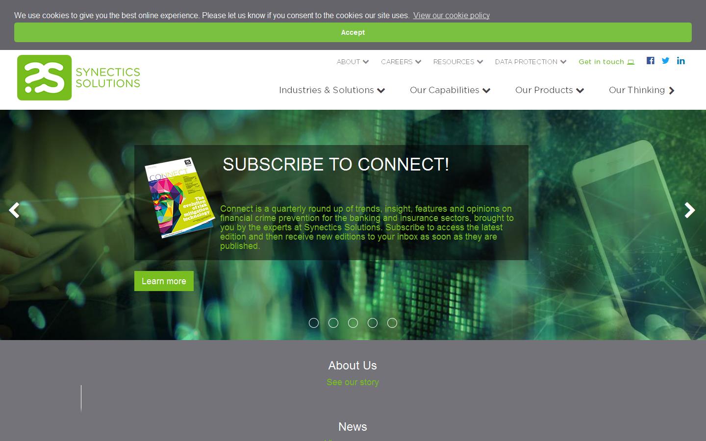 Synectics Solutions Website